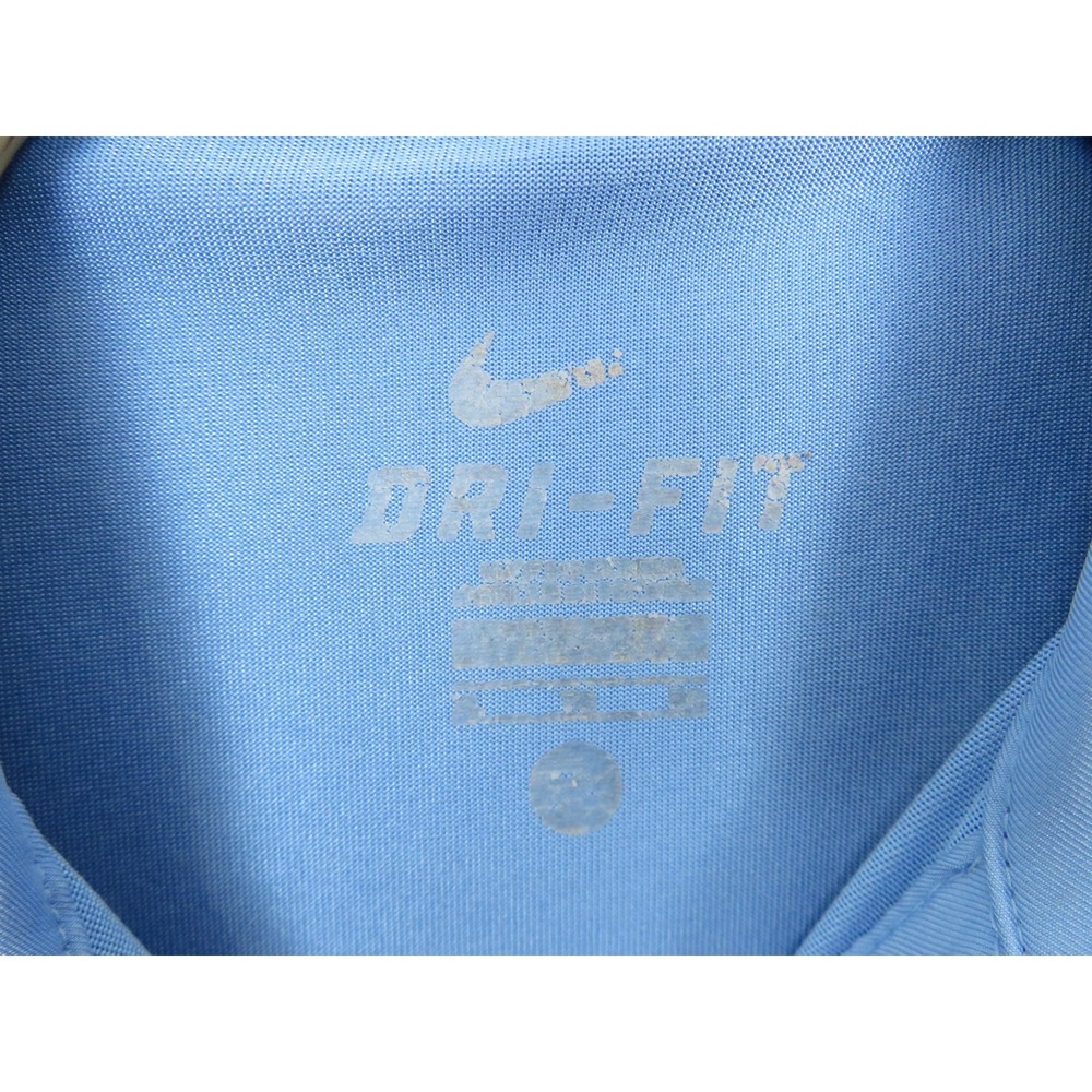 North Carolina Tar Heels Polo Shirt Mens XL Blue Nike Dri Fit NCAA Basketball - Picture 3 of 9
